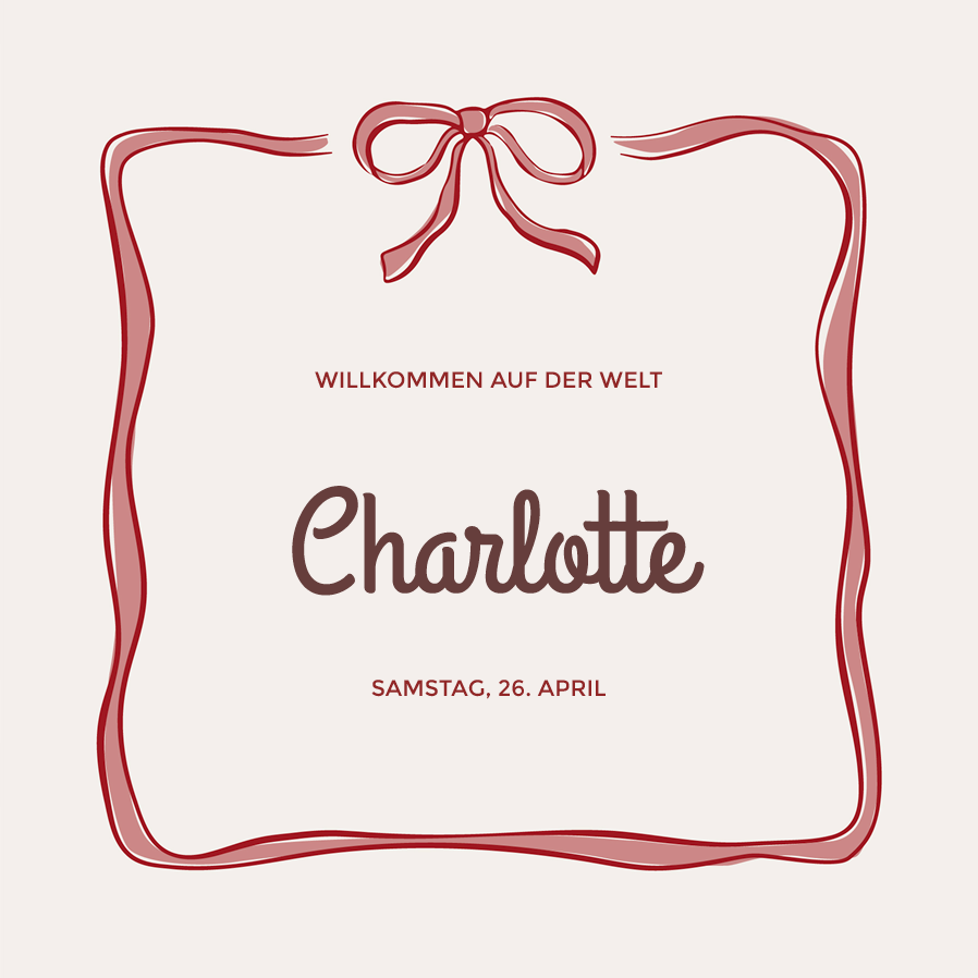 Einladungskarten — In Schleifen gehüllt