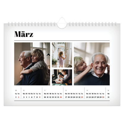 Fotokalender A4 — Zeitschriften-Stil [Marsch]
