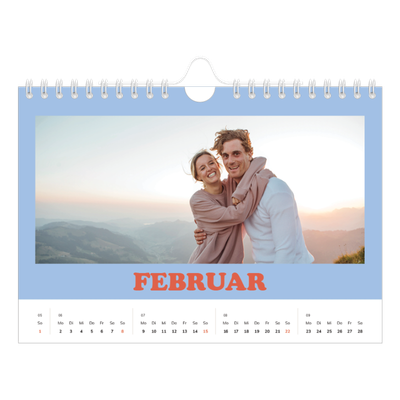 Fotokalender A5 — Rahmen im Retrostil [Februar]