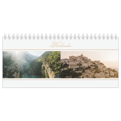 Tischkalender — Goldschrift Banner [deckblatt]