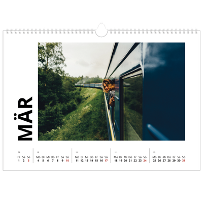 Fotokalender A3 — Weißer Rahmen [Marsch]