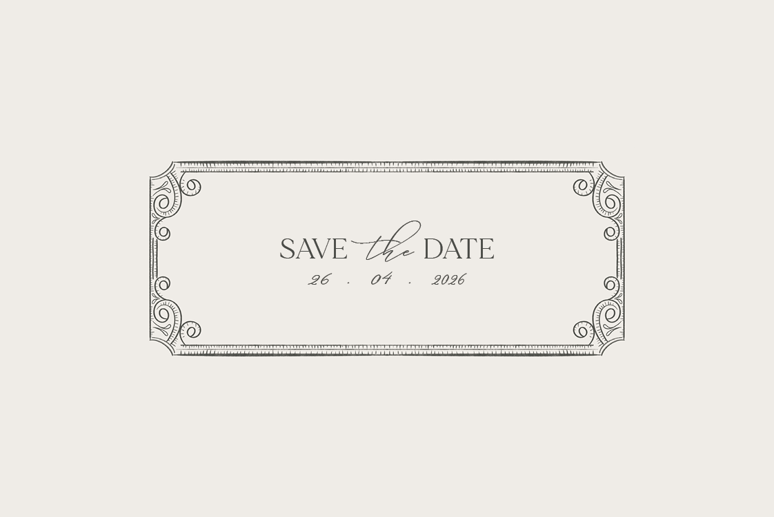 Save the date — Dunkle Eleganz