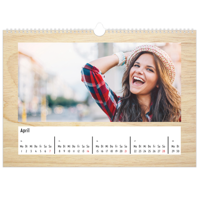 Fotokalender A3 — Holzhintergründe [April]