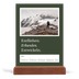 Tischkalender mit Holzfuß Hochformat  — Redaktionelle Erde [Marsch]
