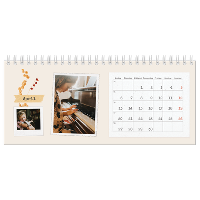 Tischkalender — Vintage Scrapbook [April]