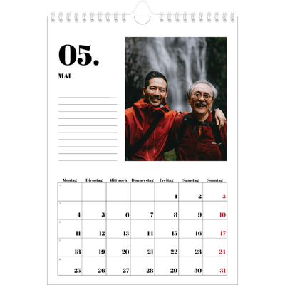 Fotokalender A4 (20 x 30 cm) — Serif und Momente [deckblatt]