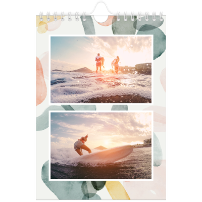 Fotokalender A5 — Wasserfarbentupfer [deckblatt]