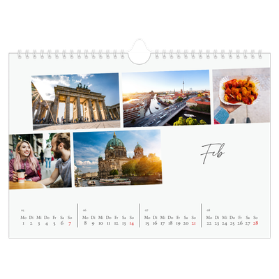 Fotokalender A4 — Städtereise [Februar]