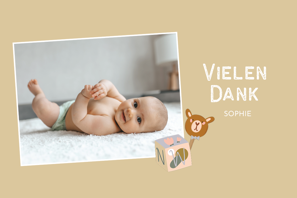 Dankeskarten — Mein erster Gruß