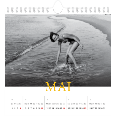 Jahreskalender Quadratisch — Historischer Stil [deckblatt]