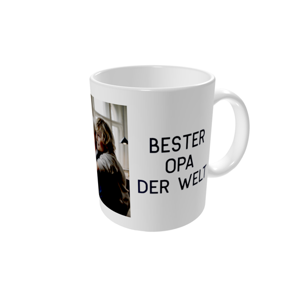Tasse bedrucken — Botschaft für Opa
