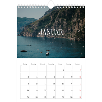 Fotokalender A4 — Endloses Entfliehen