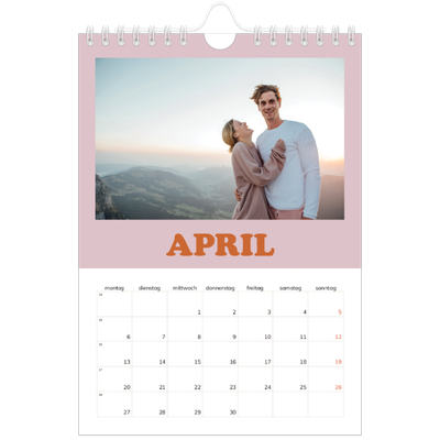 Fotokalender A5 — Rahmen im Retrostil [April]
