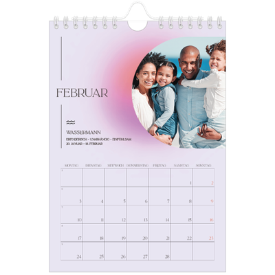 Fotokalender A5 — Astrologie Farbverlauf [Februar]