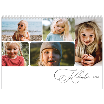 Fotokalender A4 doppelt (30 x 40 cm) — Schrift und Schnappschüsse [deckblatt]