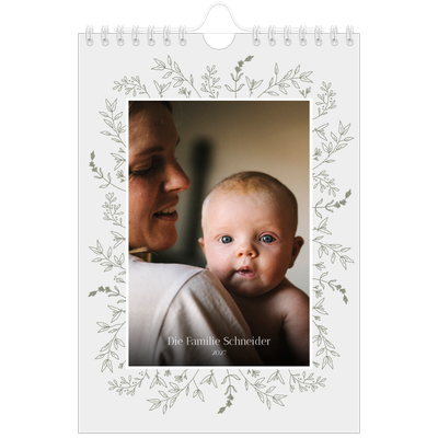 Fotokalender A5 — Zart geblümt [deckblatt]