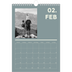 Fotokalender A4 (20 x 30 cm) — Modern und kräftig [Februar]