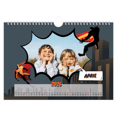 Fotokalender A4 — Comic-Buch [April]