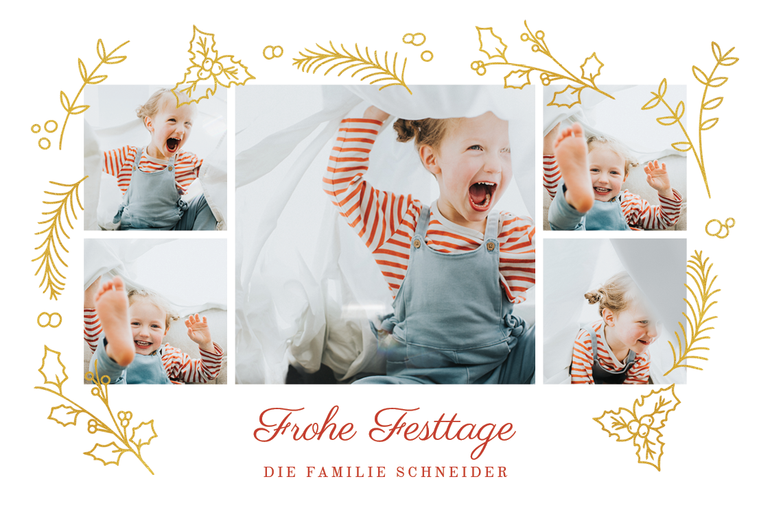 Fotokarten — Blattgold