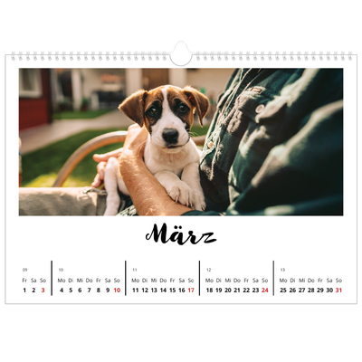 Fotokalender A3 — Handgeschrieben [Marsch]
