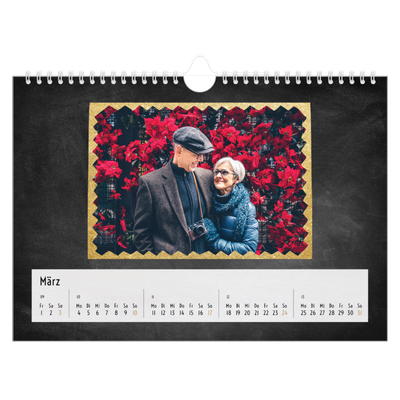 Fotokalender A4 — Glitzernder Rahmen [Marsch]