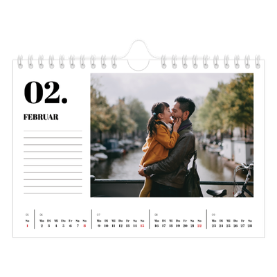 Fotokalender A5 — Serif und Momente [Februar]