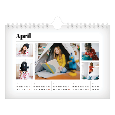 Fotokalender A5 — Zeitschriften-Stil [April]