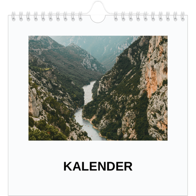 Jahreskalender Quadratisch — Schlichtes Foto [deckblatt]