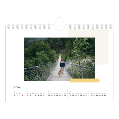 Fotokalender A5 — Sanfte Farbtöne [Mai]