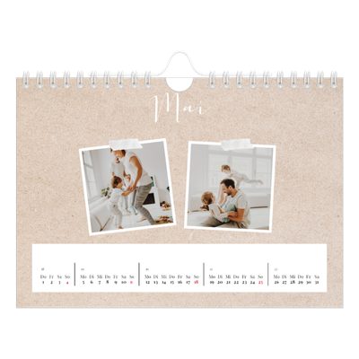 Fotokalender A5 — Scrapbook Kalender [deckblatt]