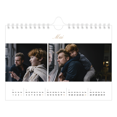 Fotokalender A5 — Eleganter Kalender [deckblatt]