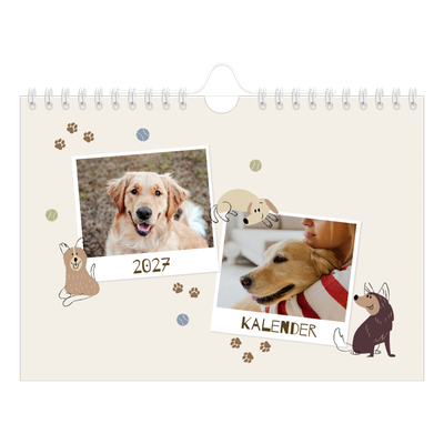 Fotokalender A5 — Verspielter Welpe [deckblatt]