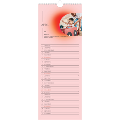 Küchenkalender  — Astrologie Farbverlauf [April]
