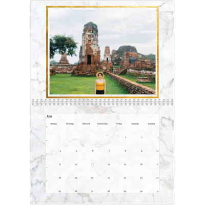 Fotokalender A4 doppelt (30 x 40 cm) — Classic Marble [deckblatt]