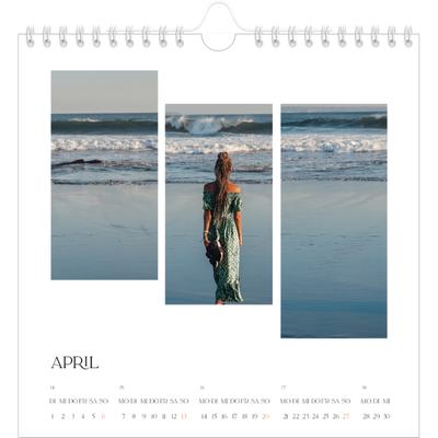 Jahreskalender Quadratisch — Reisemosaike [deckblatt]