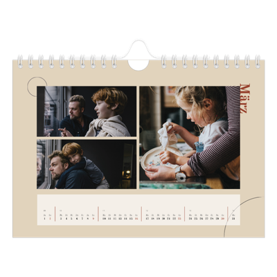 Fotokalender A5 — Assymetrischer Text [Marsch]