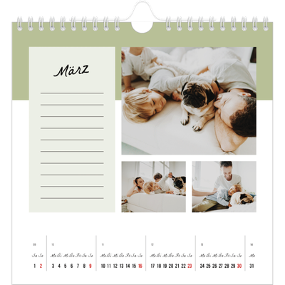 Jahreskalender Quadratisch — Listen Kalender [Marsch]