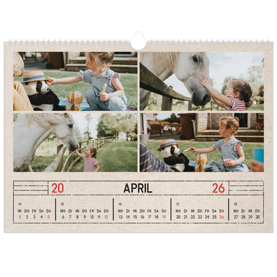 Fotokalender A3 — Stempeleffekt [April]