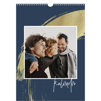 A3 Jahreskalender — Goldene Pinselstriche [deckblatt]