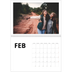 Fotokalender A4 doppelt (30 x 40 cm) — Weißer Rahmen [Februar]