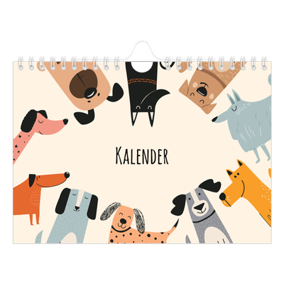 Fotokalender A5 — Hunde und Kritzeleien [deckblatt]