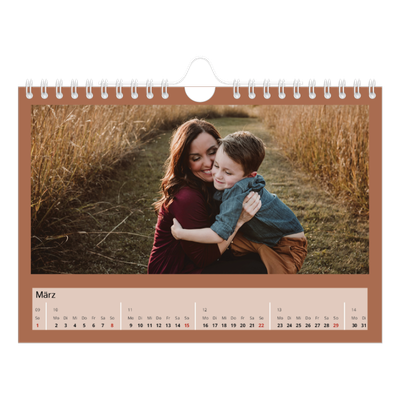 Fotokalender A5 — Erdtöne [Marsch]