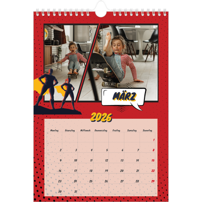 Fotokalender A4 (20 x 30 cm) — Comic-Buch [Marsch]
