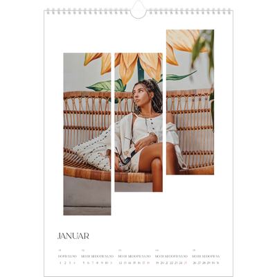 A3 Jahreskalender — Reisemosaike [Januar]