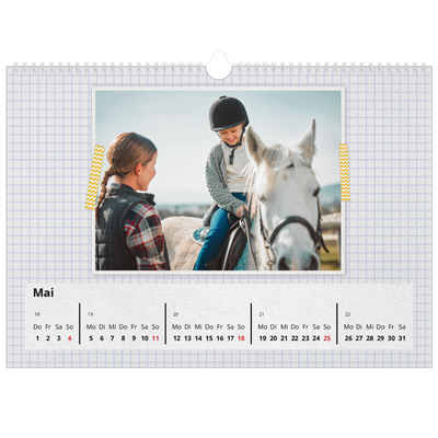 Fotokalender A3 — Fotos mit Klebestreifen-Optik [deckblatt]