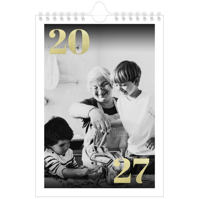 Fotokalender A5 — Große Glitzerzahlen [deckblatt]
