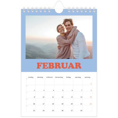 Fotokalender A5 — Rahmen im Retrostil [Februar]