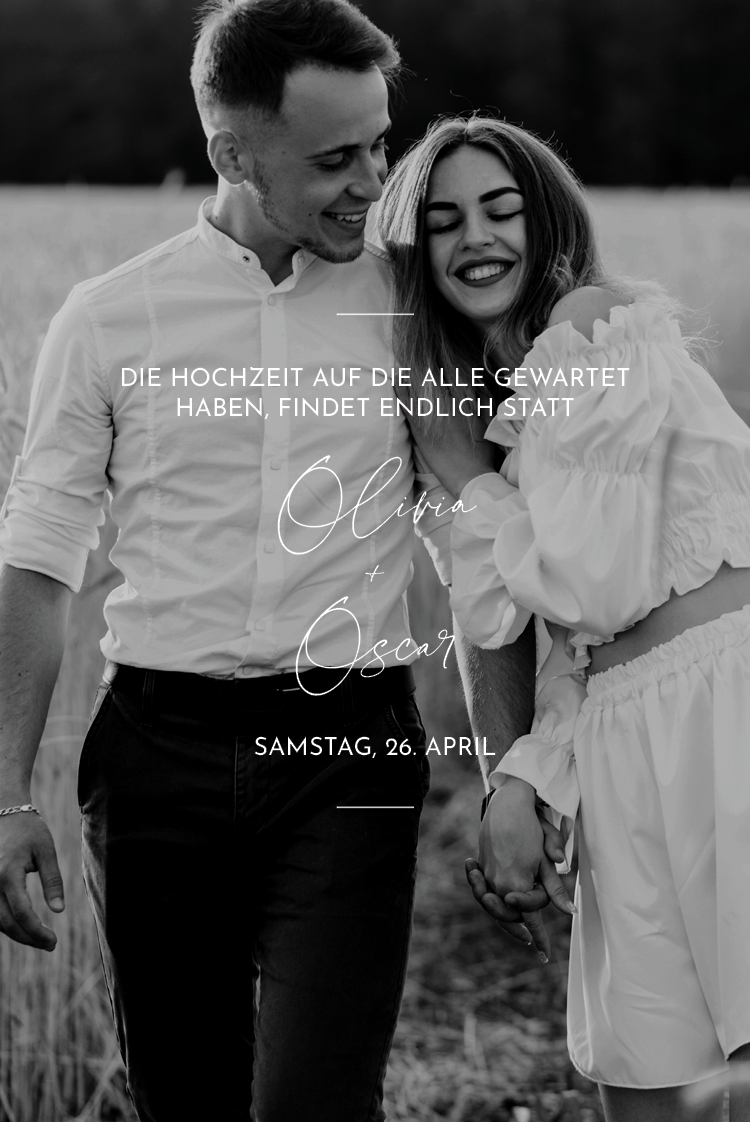 Einladungskarten — Elegante Schrift