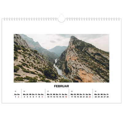 Fotokalender A3 — Schlichtes Foto [Februar]