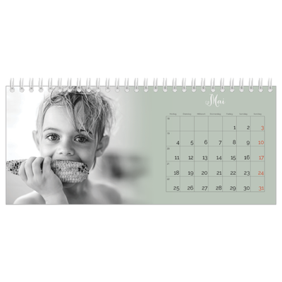 Tischkalender — Zartgrüner Farbverlauf [deckblatt]